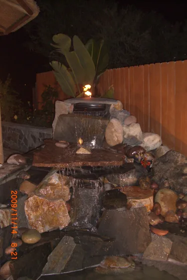 Rock water feature
